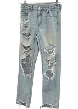 American Eagle Strigid Ripped Mom Jean Size 4